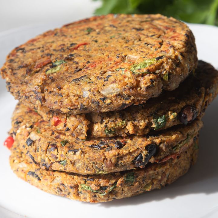 Hamburguesas de lentejas y avena