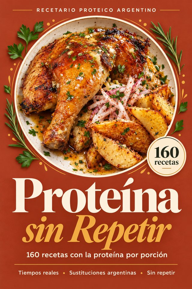Portada del libro Proteína sin Repetir: 160 recetas con la proteína por porción