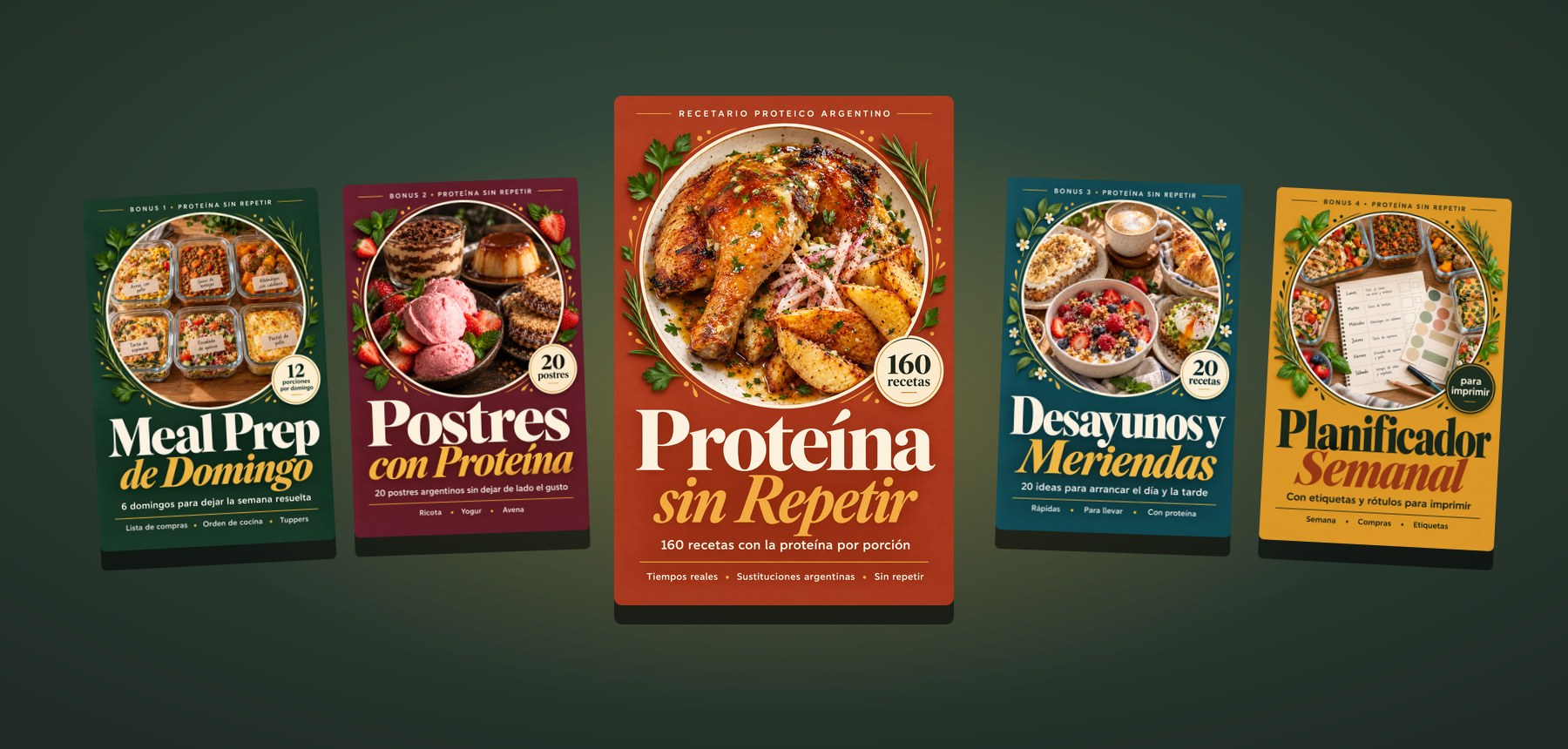 El pack completo: el libro Proteína sin Repetir y sus 4 bonos